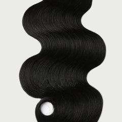 #1 Jet Black Nano Tip Hair Extensions 1g-strand 100g