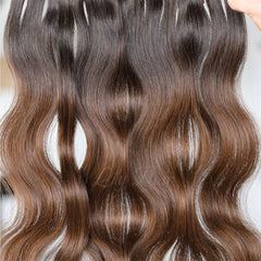 #1B-4 Ombre Magic Ponytail Hair Extensions