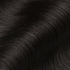 #1B Espresso Black Nano Tip Hair Extensions 1g-strand 100g