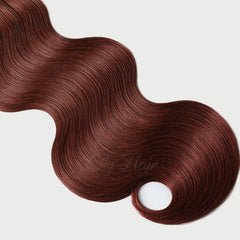 #33b Vibrant Auburn Micro Ring Hair Extensions 1g-strand 100g