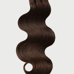#4 Chestnut Brown Deluxe Flip-in Hair Extensions