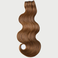 #8 Toffee Clip-in Hair Extensions-1Pc.Sextuple Wefts