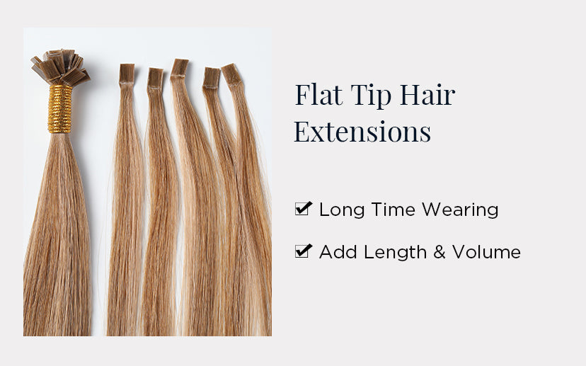 How to Use I-Tip, V-Tip, Flat Tip & Nano Tip Hair Extensions: A Complete Guide 6 Flat Tip Hair Extensions • Flat Tip Virgin Real Human Hair Extensions| LilyHair®