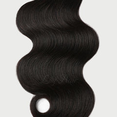 #1B Espresso Black Micro Ring Hair Extensions 1g-strand 100g