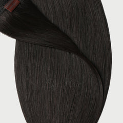 #1B Espresso Black Micro Ring Hair Extensions 1g-strand 50g