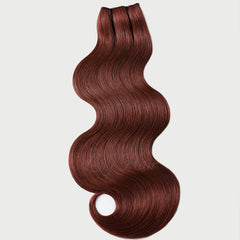 #33B Vibrant Auburn Clip-in Hair Extensions-1Pc.Sextuple Wefts