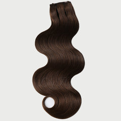 #4 Chestnut Brown Clip-in Hair Extensions-1Pc.Sextuple Wefts