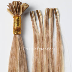 Unprocessed Natural Color Pre-Bonded U Tip Hair Extensions 1g-strand 100g